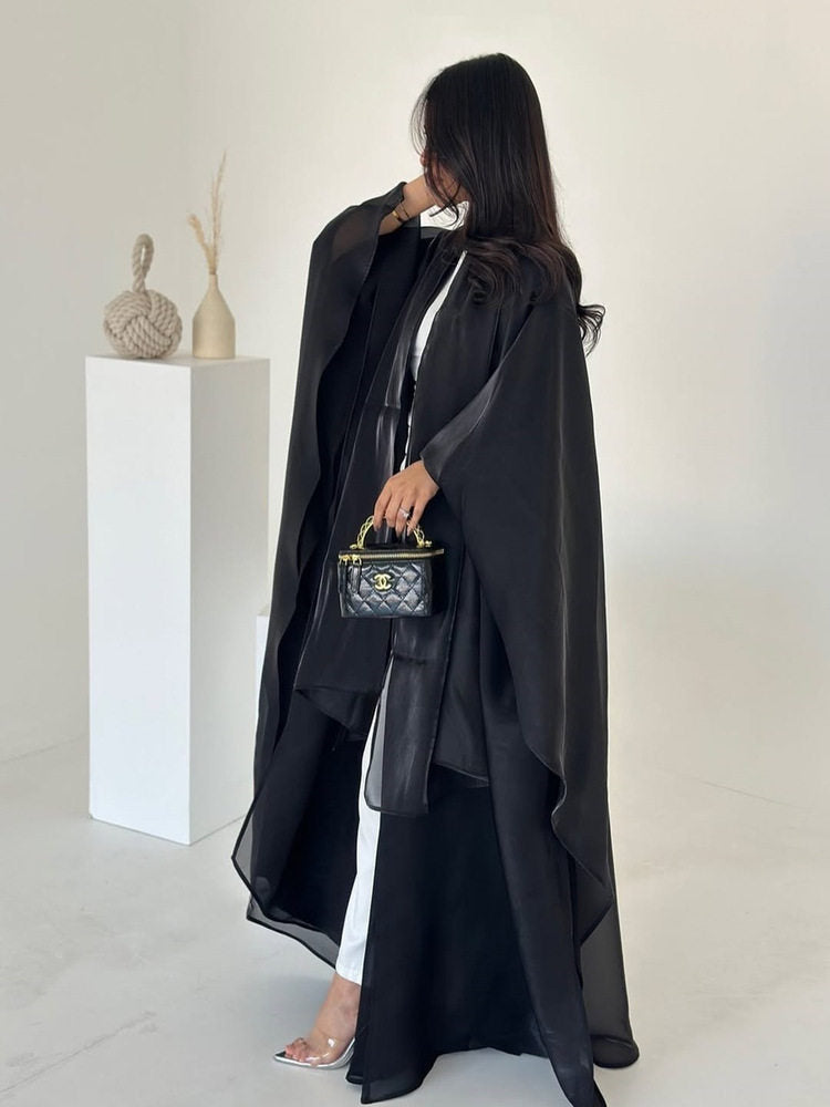 ZEYRIVA Ivory Glow Abaya