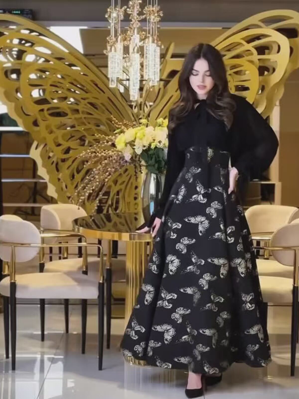 ZEYRIVA Butterfly Dress