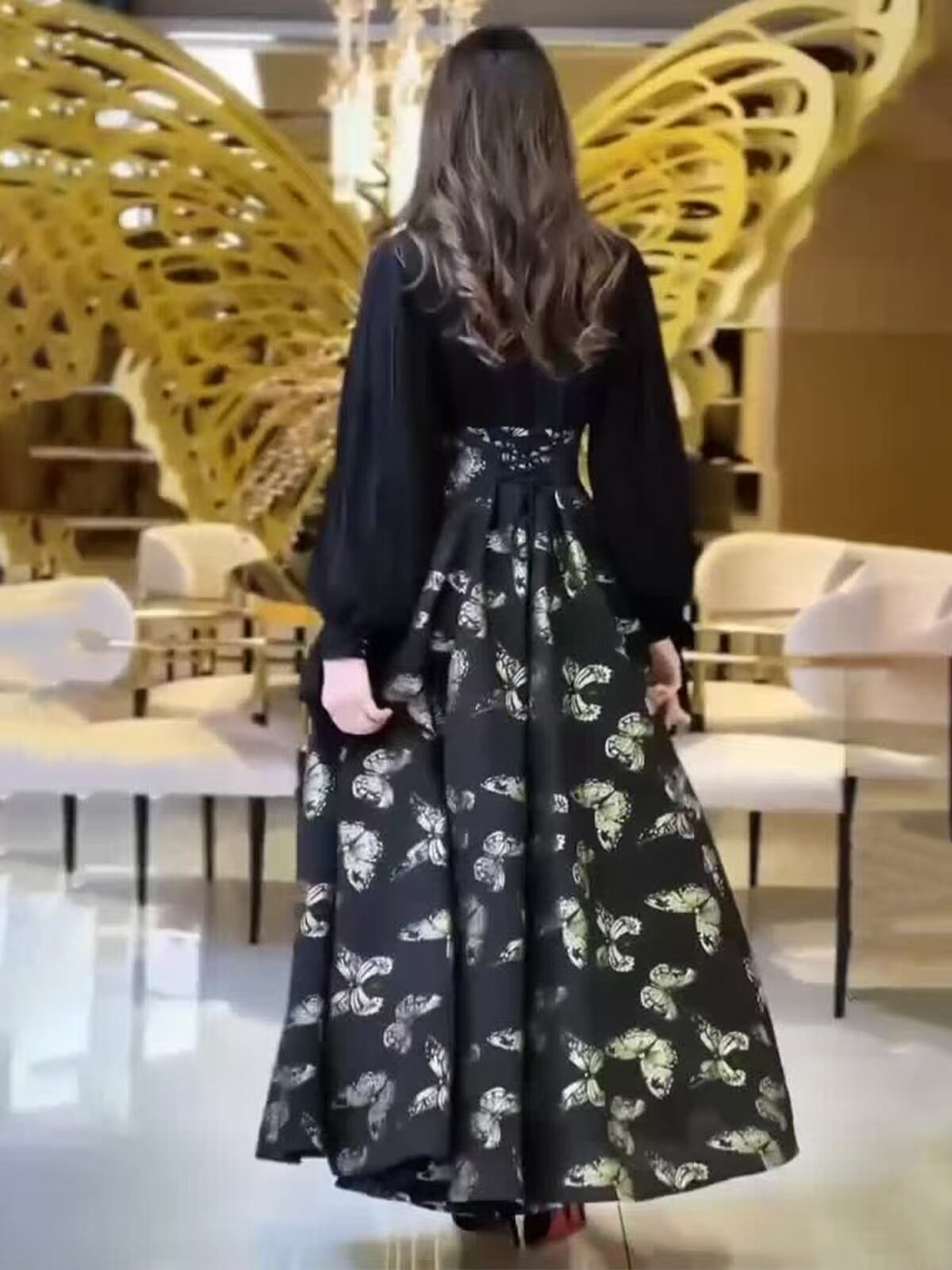 ZEYRIVA Butterfly Dress