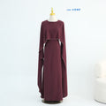 ZAYRÉVA – Elegant Pearl Cape Abaya